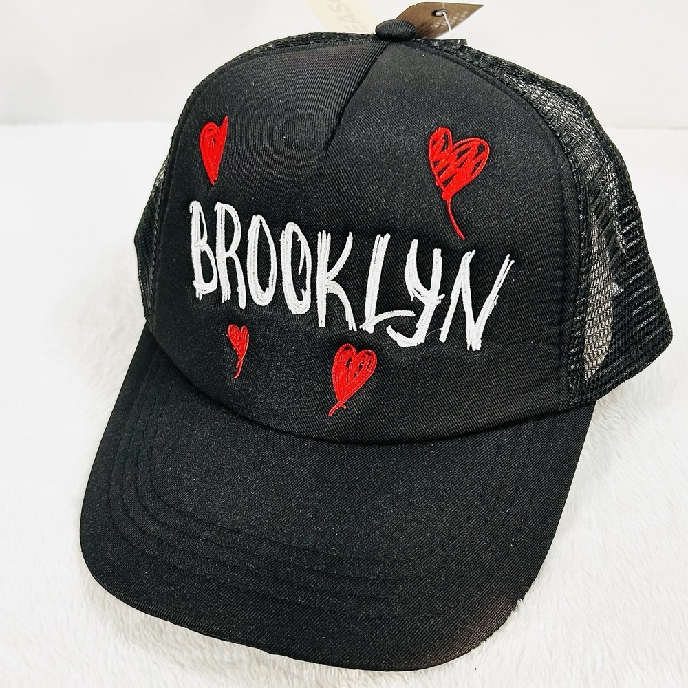 Reason Brooklyn New York Trucker 2-Tone Hat Cap Adjustable Snapback‎ Black
